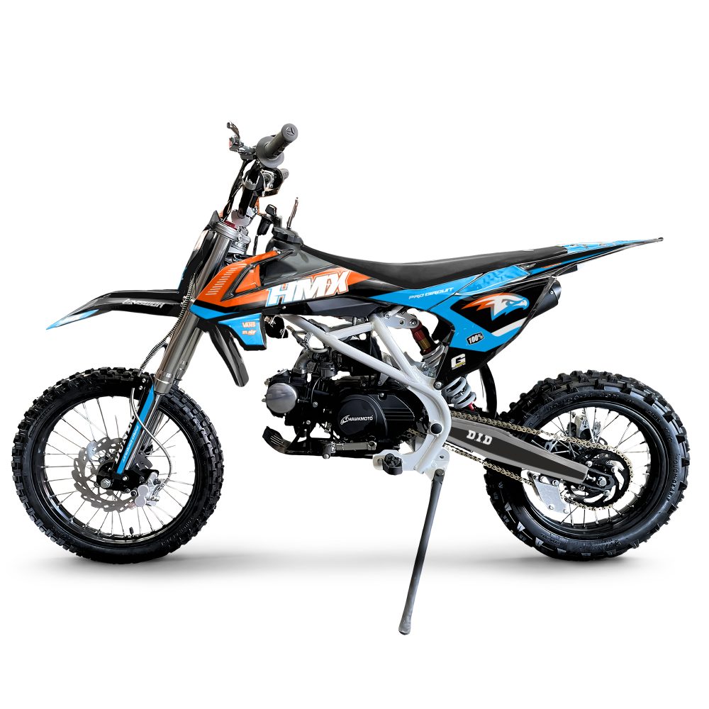 Hawkmoto hmx 125cc semi automatic kids pit bike 17/14 - horizon