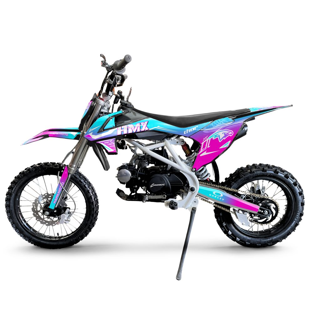 Hawkmoto hmx pro 125cc semi automatic kids pit bike 17/14 - dreamer