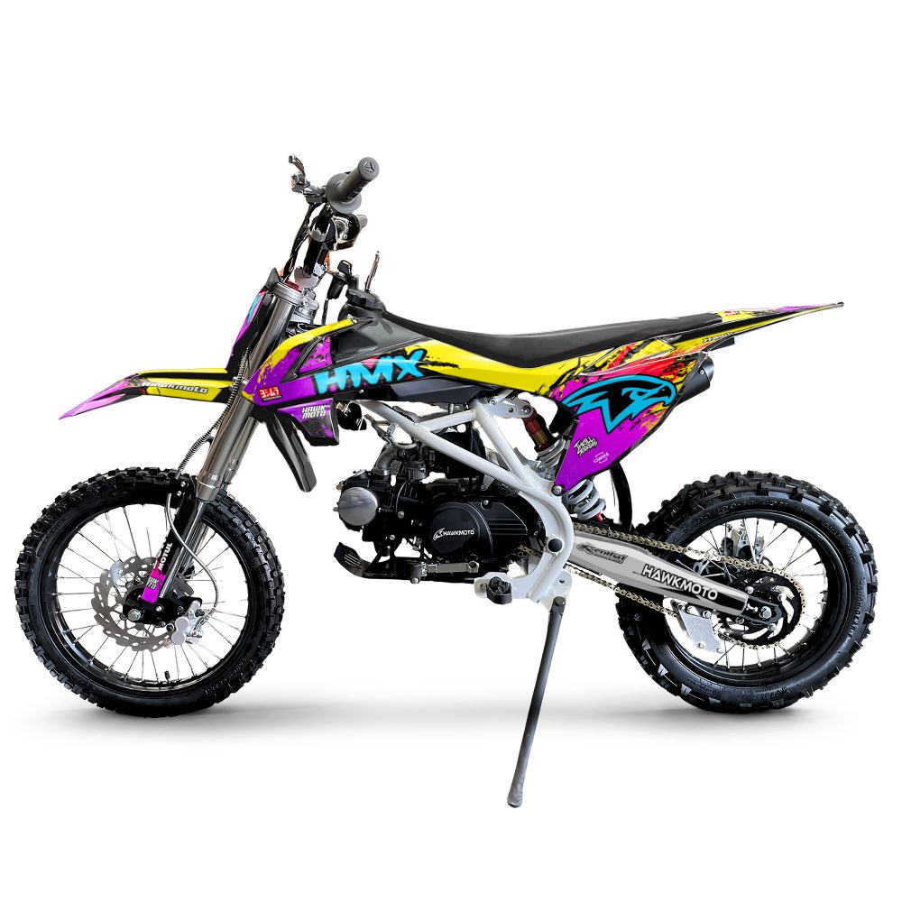 Hawkmoto hmx pro 125cc semi automatic kids pit bike 17/14 - Chouchou