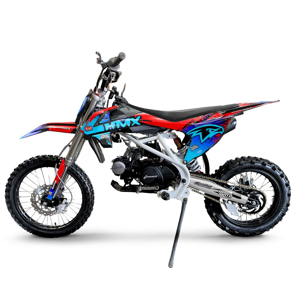 Hawkmoto hmx pro 125cc semi automatic kids pit bike 17/14 - amaterasu