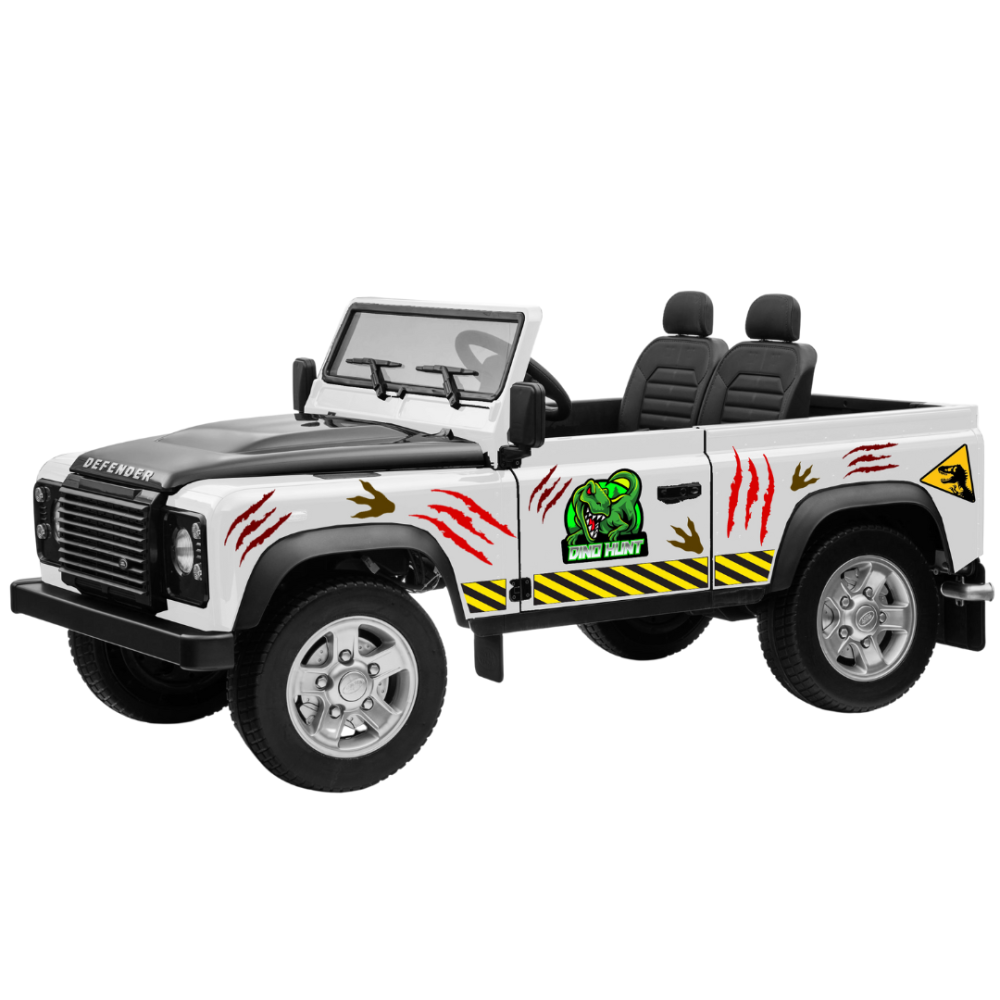 Kids land rover defender 90 24v 4wd version 2 - dino hunt