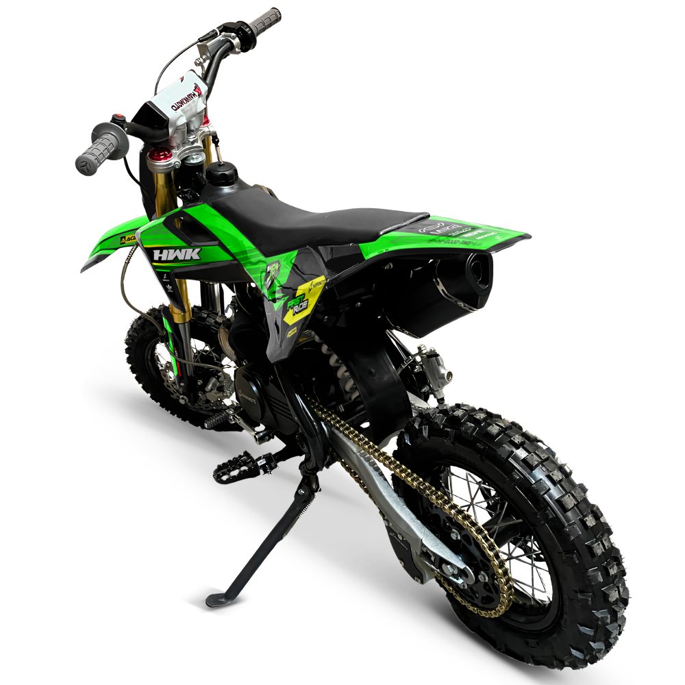 Hawkmoto reaper 12/10 semi automatic kids pit bike | 70cc | 80cc | 90cc | 110cc - acid rain