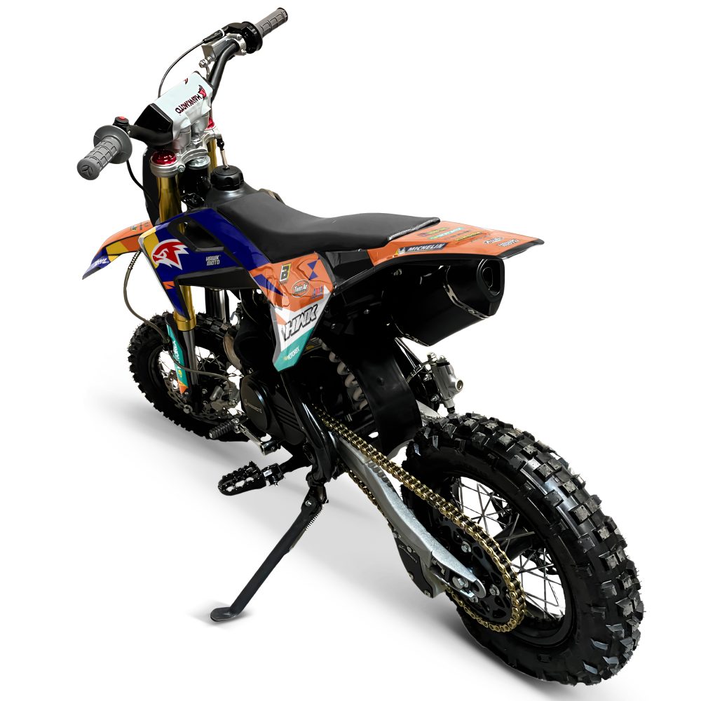 Hawkmoto reaper 12/10 semi automatic kids pit bike | 70cc | 80cc | 90cc | 110cc - sunrise