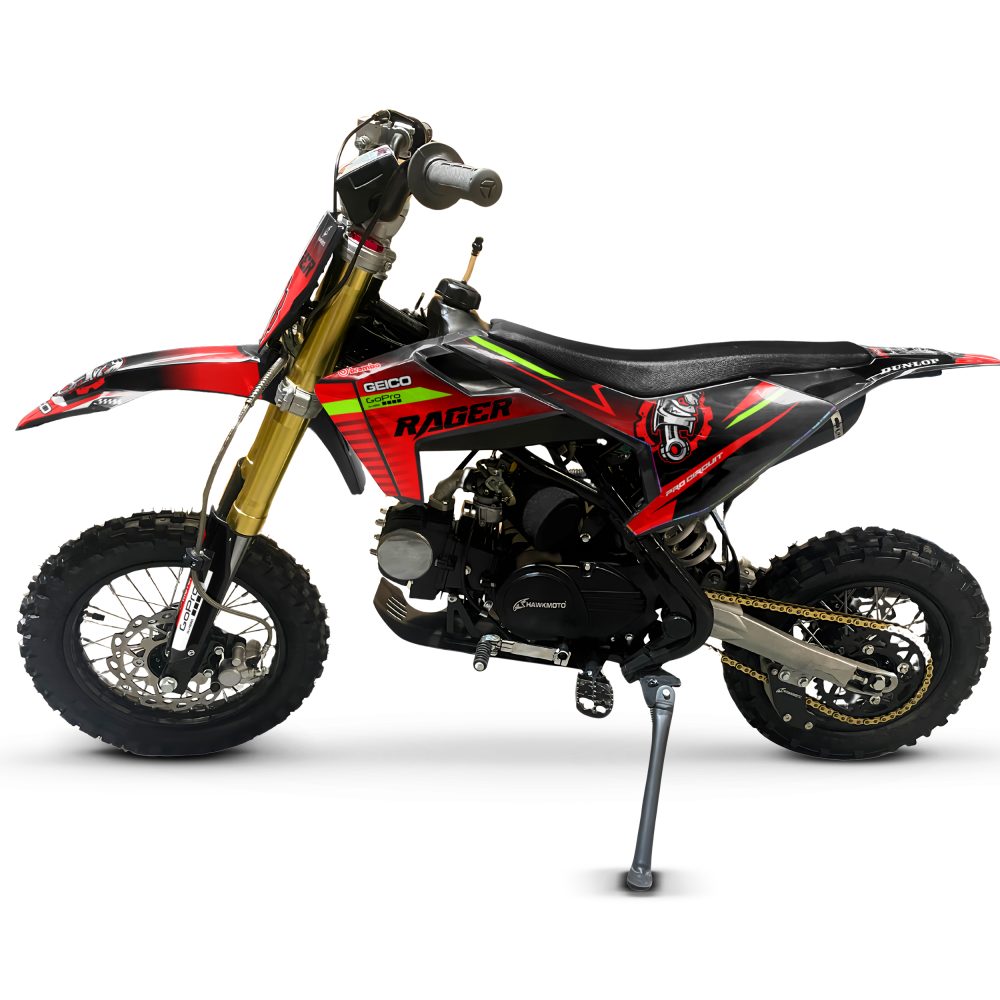 Hawkmoto reaper 12/10 semi automatic kids pit bike | 70cc | 80cc | 90cc | 110cc - rager