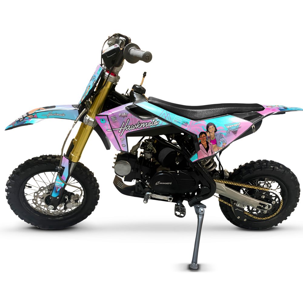 Hawkmoto reaper 12/10 semi automatic kids pit bike | 70cc | 80cc | 90cc | 110cc - vice